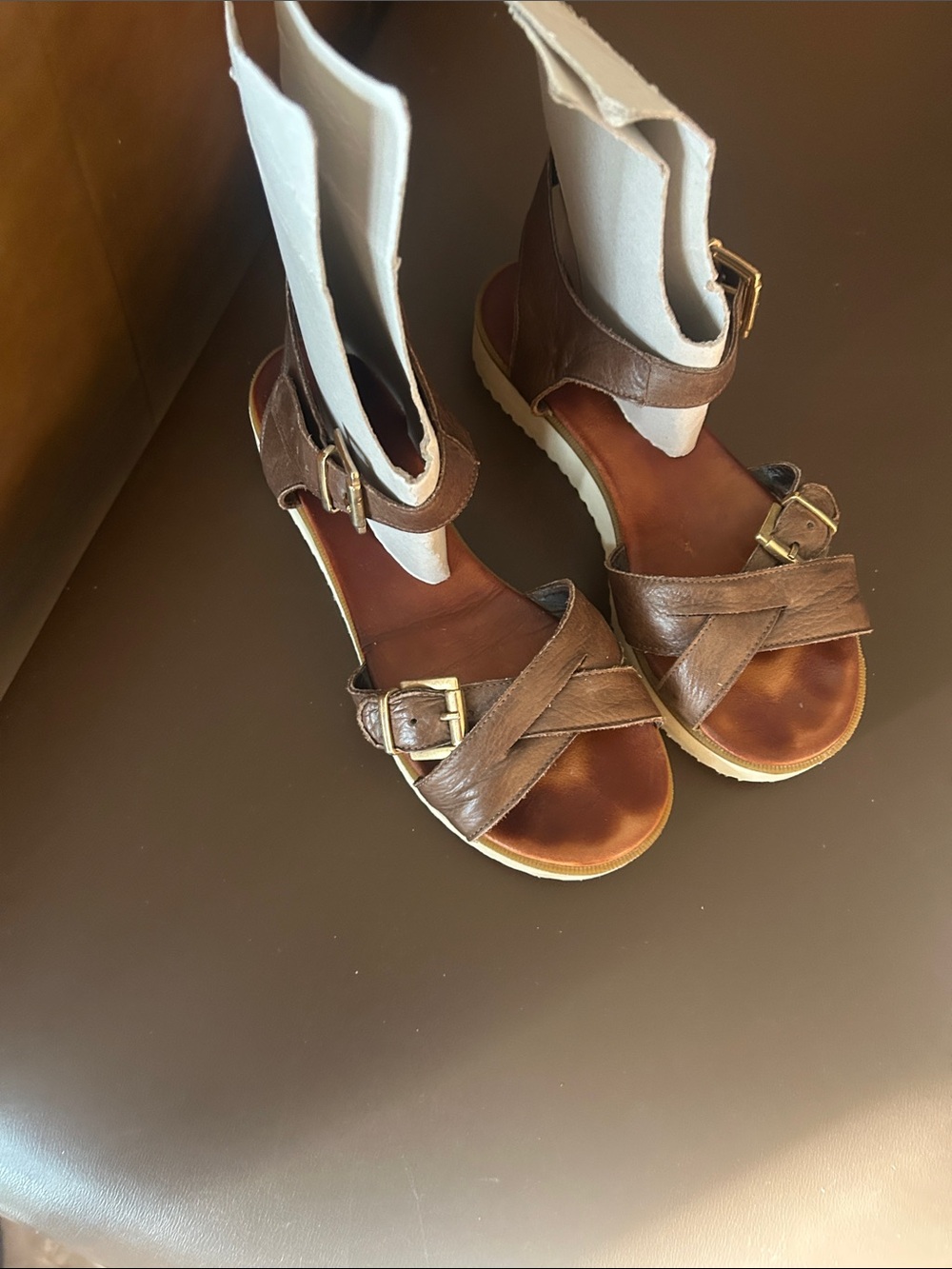 Leather sandals